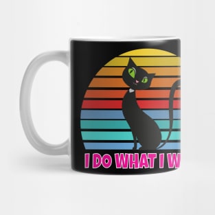 Vintage Black Cat Lover Mug